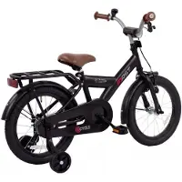 2Cycle First kinderfiets 16 inch (4 tot 6 jaar) voor jongens zwart