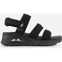 SKECHERS Uno Sandalen zwart Textiel Maat 39