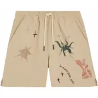 OAS Korte Broek Men Andres Print Beige-XL