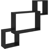 vidaXL Wandplank Muurmontage Zwart eiken 91,5 x 15 x 76 cm
