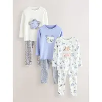 Next - Meisjes - Set van 3 behaaglijke pyjama's - Blauw