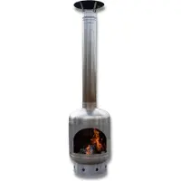 Goodlife Buitenhaard VARME - Tuinkachel - Buitenkachel - RVS – 190cm – Buitenhaard