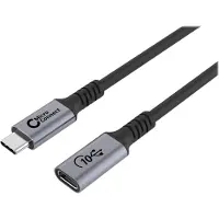 Microconnect W126988095 USB-kabel 1,5 m USB4 Gen 2x2 USB C Zwart, Grijs