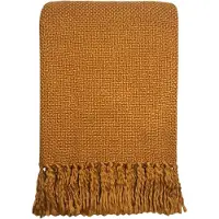 Malagoon Inca yellow solid throw