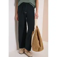 Cecil Dames Gebreide broek met wijde pijpen in Loose Fit - Groen - M
