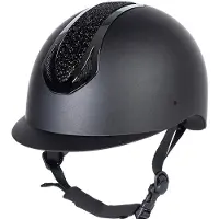 Harry's Horse Veiligheidscap Pro F2 Matt Crystal Zwart/Zwart - L