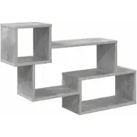 vidaXL Zwevende plank Muurmontage Betongrijs 87 x 20 x 55 cm