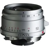 Voigtländer Color-Skopar 50mm F/2.2 Leica M Mount zilver