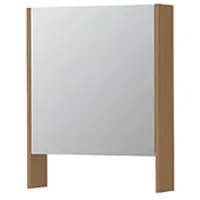 Ink SPK3 Spiegelkast 1 Deur - 60x74cm - Blank Eiken - Spiegels, Spiegelkasten - 8718835397920