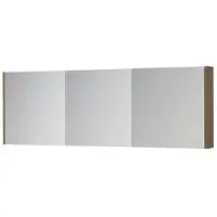 Ink SPK1 Spiegelkast 3 Deuren - 180x60cm - Olijf Eiken - Spiegels, Spiegelkasten - 8718835397548