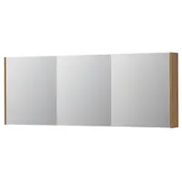 Ink SPK1 Spiegelkast 3 Deuren - 160x60cm - Blank Eiken - Spiegels, Spiegelkasten - 8718835397487