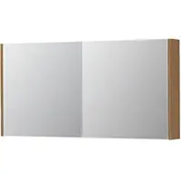 Ink SPK1 Spiegelkast 2 Deuren - 120x60cm - Blank Eiken - Spiegels, Spiegelkasten - 8718835397401