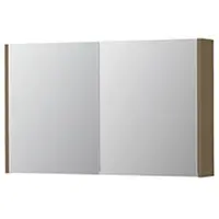 Ink SPK1 Spiegelkast 2 Deuren - 100x60cm - Olijf Eiken - Spiegels, Spiegelkasten - 8718835397388