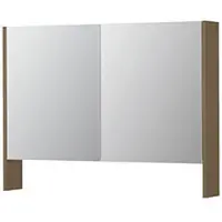 Ink SPK3 Spiegelkast 2 Deuren - 100x74cm - Olijf Eiken - Spiegels, Spiegelkasten - 8718835398101