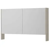 Ink SPK3 Spiegelkast 2 Deuren - 120x74cm - Mat Kasjmier Grijs - Spiegels, Spiegelkasten - 8718835150143