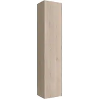 Alvoro Slim Kolomkast 140x30x24cm - Naturel - Badkamermeubels, Kolom- En Zijkasten