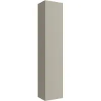 Alvoro Slim Kolomkast 140x30x24cm - Mat Grijs - Badkamermeubels, Kolom- En Zijkasten