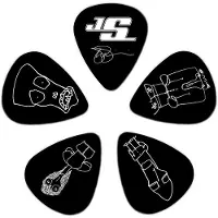 D'addario And Co JOE SATRIANI GUITAR PICKS BLACK 10 PACK LIGHT