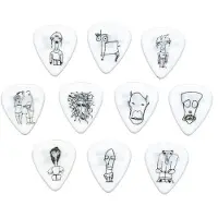 D'addario And Co JOE SATRIANI GUITAR PICKS WHITE 10 PACK HEAVY