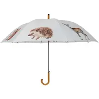 Esschert Design Paraplu Bosdieren Wit wit Polyester Paraplu