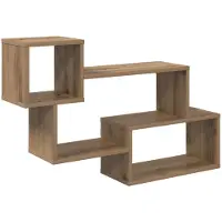 vidaXL Zwevende plank Muurmontage Artisanaal eiken 87 x 20 x 55 cm