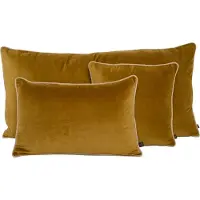 Haomy New Delhi kussen fluweel gold 55x110 cm