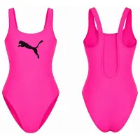 Puma classic swimsuit damesbadpak, glowing pink, maat S
