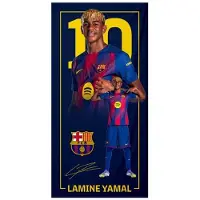 FC Barcelona Lamine Yamal Strandlaken - 70x140 cm - Blauw
