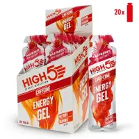 High5 Energy Gel Caffeine Raspberry 20x40g | ONE SIZE | Unisex