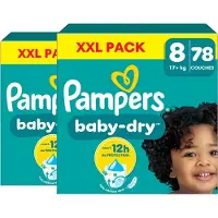 Pampers Baby-Dry luiers - Maat 8 - 156 (2 x 78) luiers (17+ KG)
