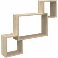 vidaXL Wandplank Muurmontage Sonoma Eiken 91,5 x 15 x 76 cm