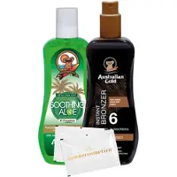 Australian Gold - SPF 6 Spraygel met bronzer + Soothing Aloë + 2 Verfrissingsdoekjes