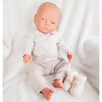 Babidu Romper/Body | Knoopjes voor| Lange Mouw | 1180 | Zand | Jongen | 0 maand | Newborn| Maat 50