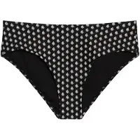 Marc O'Polo Bikinibroek ' Palm Border Geo ' zwart / wit