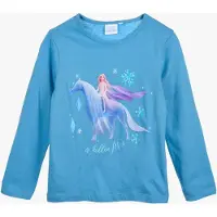 Disney Frozen Frozen Shirt - Lange Mouw - Elsa en de Nokk - Blauw - Maat 122/128