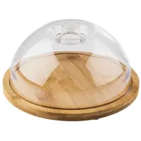 Aps Dienblad - Fastfood Dienblad - Bamboe - Ø 20,5 cm - Rond - Vaatwasserbestendig - Breukvast