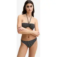 Marc O'Polo Bikinitop ' Palm Border Geo ' zwart / wit