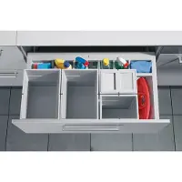 Hailo Separato 900 afvalsysteem kastbreedte 90cm 52 liter (2 x 18 L + 2 x 8 L, 1x deksel 8L)
