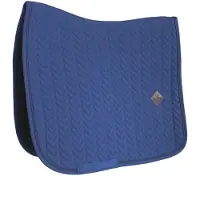 Kentucky Horsewear Horsewear - Zadeldek Fishbone Donkerblauw - dressuur Paard