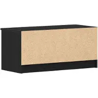 vidaXL TV Kast 80 x 35 x 36,5 cm Zwart Eiken Bewerkt hout