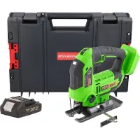 Procraft ST22 accu-decoupeerzaag 20 V 80 mm borstelloos + 1x accu 2,0 Ah + RHINO-gereedschapskoffer - zonder oplader