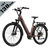TTGO Z3 Elektrische Fiets – 27.5 Inch Stadsfiets – 720Wh Accu – Achterwielmotor – Actieradius tot 130 km – Shimano 7 Versnellingen – Hydraulische Schijfremmen –Bruin