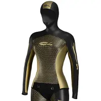 C4 Freediving Aurea 5 Mm Woman Freediving Jacket Zwart 5 Vrouw