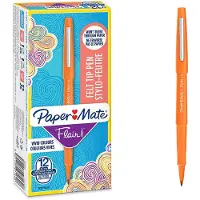 Paper Mate Flair Viltstiften | Medium Punt (0,7 mm) | Oranje | 12 stuks