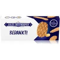 Jules Destrooper Natuurboterwafels "Bedankt!" 100g - bedankt cadeautje - cadeaudoos