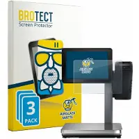 BROTECT - Screenprotector voor Bizerba Q1 expert 800 12.1" - Folie Beschermfolie Beschermglas matte 3 Stuks
