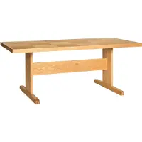 Hubsch Skak Eettafel 195 Cm Naturel - Eettafels & bartafels Eiken Natural - 882129