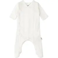 Lodger - Boxpakje - Wit - Maat 50 - 100% bio katoen - baby pakje - Jumper Pointelle