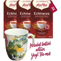 Yogi tea Echinacea Bio - 3 pakjes - inclusief limited edition mok