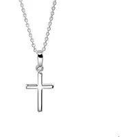 The Jewelry Collection Zilveren collier met kruis hanger | 925 sterling zilver | 41-45 cm | Gerhodineerd